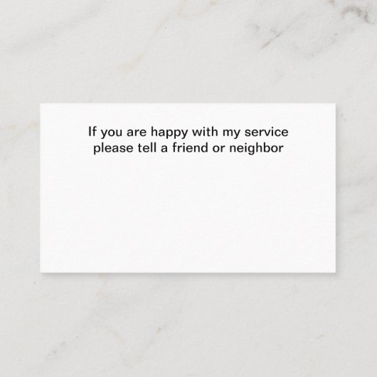 Best New House Painter Business Cards Visitenkarte (Rückseite)