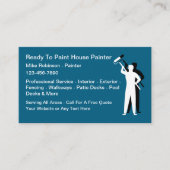 Best New House Painter Business Cards Visitenkarte (Vorderseite)