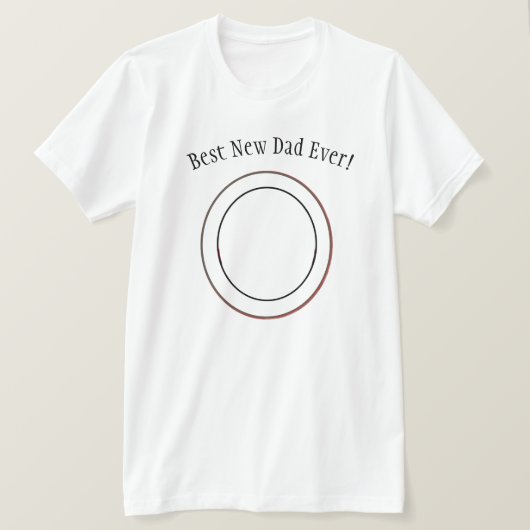 Best New Papa Vater Familie Foto Weihnachtsrahmen T-Shirt (Design vorne)