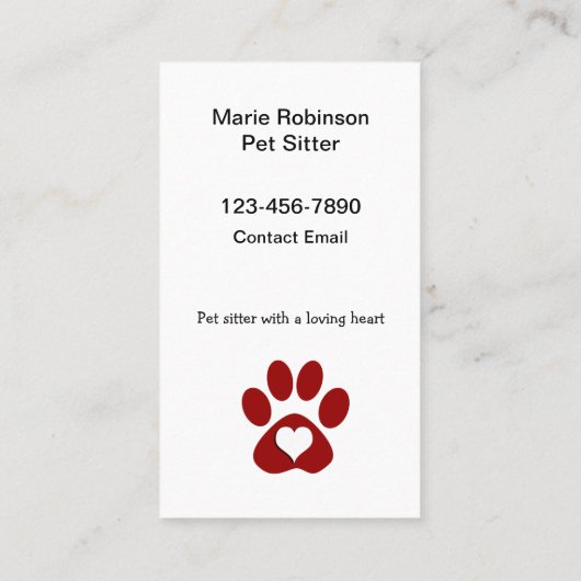 Best New Pet Sites Kontakt Visitenkarten Visitenkarte (Rückseite)