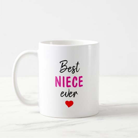 Best Niece Ever Kaffeetasse (Links)