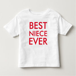 Best Niece Ever Modernes Elegantes Minimalistisch Kleinkind T-shirt