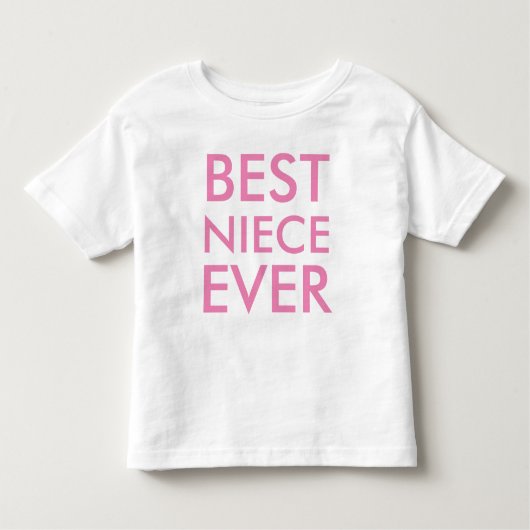 Best Niece Ever Modernes Elegantes Minimalistisch Kleinkind T-shirt (Vorderseite)