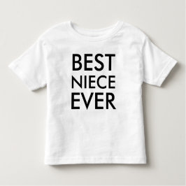 Best Niece Ever Modernes Elegantes Minimalistisch Kleinkind T-shirt