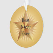 Best Niece je Star Ornament (Vorderseite)