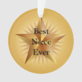 Best Niece je Star Ornament (Vorderseite)