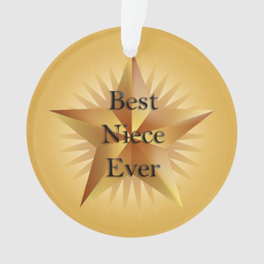 Best Niece je Star Ornament (Vorderseite)