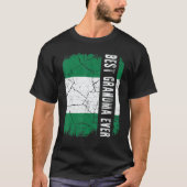 Best Nigerian Grandma Ever Nigeria Flag Mother's D T-Shirt (Vorderseite)