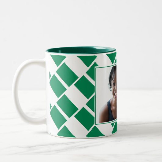 BEST NIGERIAN MAMA Personalisiert NIGERIA Flag Fot Zweifarbige Tasse (Links)