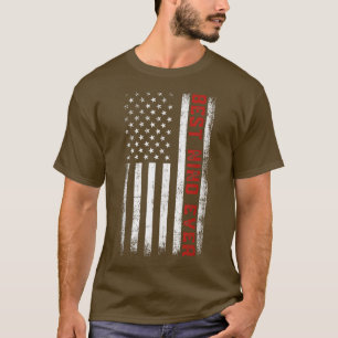 Best Nino Ever American Flag Patriotic Nino Vater T-Shirt