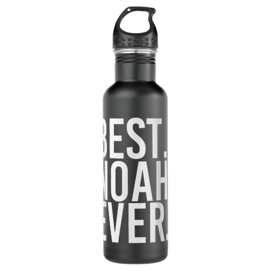 BEST. NOAH. JE. Funny Personalisiert Name Joke Gif Edelstahlflasche (Vorderseite)
