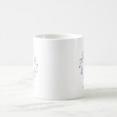 Best Nona jemals Floral Wreath Year Periwinkle Blu Kaffeetasse (Mittel)