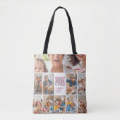 Best Nonna Ever Floral 10 Photo Collage Tasche (Vorderseite)