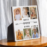 Best Nonna Ever - Grandchildren Fotoplatte<br><div class="desc">Feiern Sie das "Beste NaNa Ever" mit dieser personalisierten Grandchildren Foto Collage Plaque. Dieses herzliche Geschenk besticht durch eine wunderschön arrangierte Collage mit wertvollen Fotos, die besondere Momente einfangen, ergänzt durch eine liebevolle Botschaft. Aus hochwertigen Materialien mit schlichter Oberfläche gefertigt, ist es ideal, um auf der Zuhause als hochgeschätzter Sake...</div>