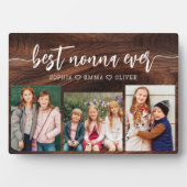 Best Nonna Ever - Grandchildren Holzfotografie Fotoplatte (Vorderseite)