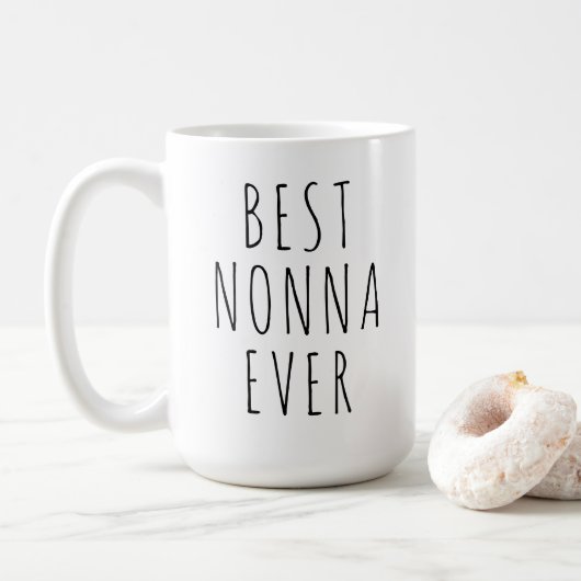 Best Nonna Ever Mug Italian Grandmother Gift Kaffeetasse (Mit Donut)