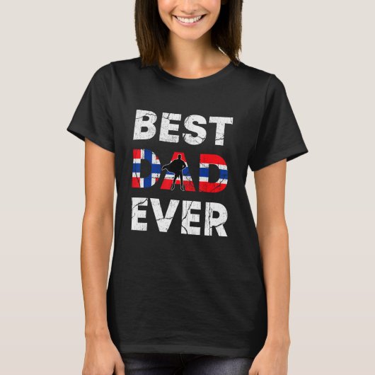 Best Norwegian Dad Ever Norway Daddy Father s Day T-Shirt (Vorderseite)