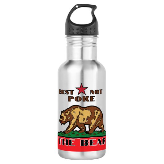 Best Not Poke - Kalifornien Edelstahlflasche (Vorderseite)
