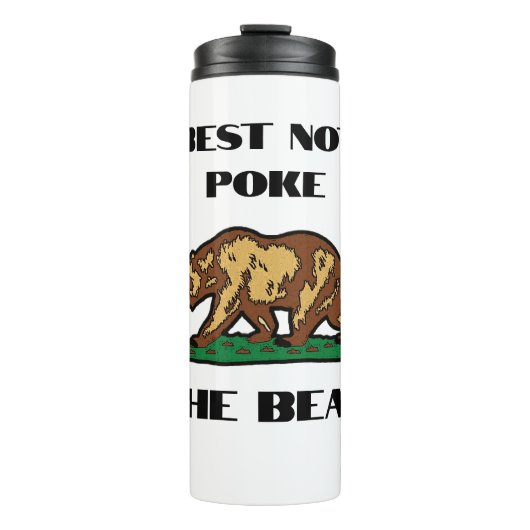 Best Not Pop the Bear - California Water Flasche (Vorderseite)