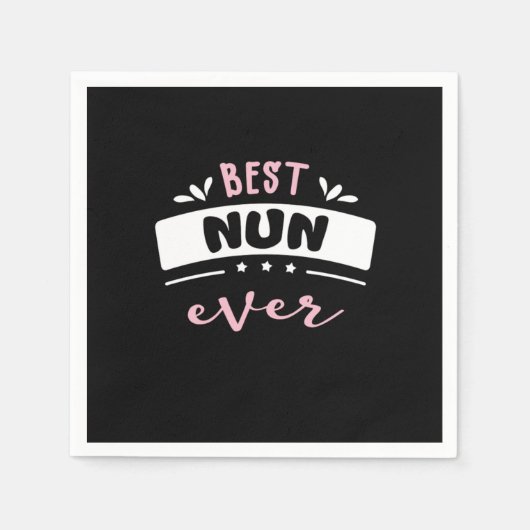 Best Nun Ever Gift Idea Serviette (Vorderseite)