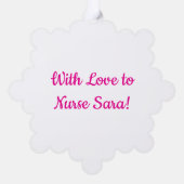 Best Nurity Weihnachtskarte Ornament Karte (Rückseite)