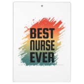 BEST NURSE EVER KLEMMBRETT (Rückseite)