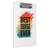 BEST NURSE EVER KLEMMBRETT (Rechts)