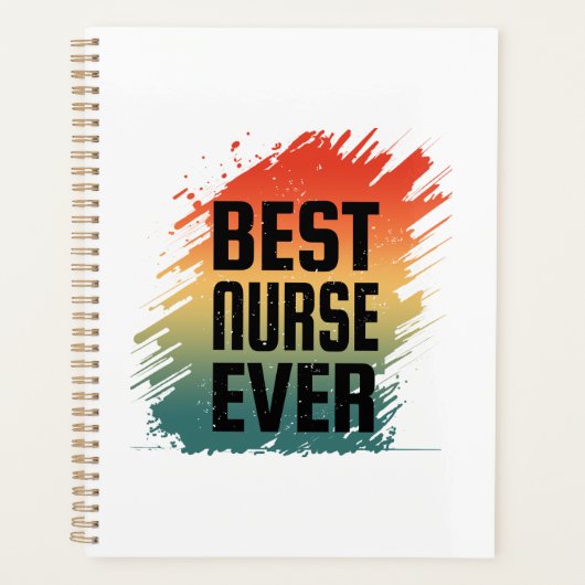 BEST NURSE EVER PLANER (Vorderseite)
