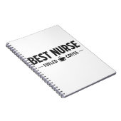 Best Nurse Fueled by Coffee Notebook Notizblock (Rechte Seite)