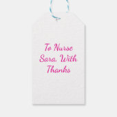 Best Nurse-Geschenk-Tag Geschenkanhänger (Rückseite)