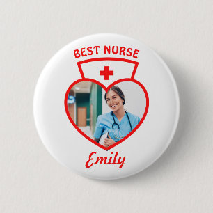Best Nurse Niedliche Geburtstag Geschenk Ihren Fot Button