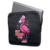 Best Nursemingo Ever Nurse Flamingo Lover Laptopschutzhülle (Vorderseite Links)