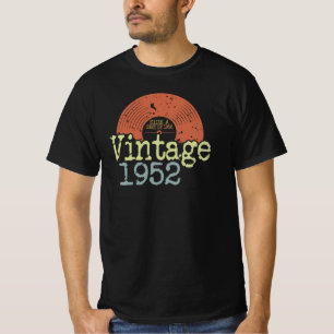 Best of 1952 Vintager Vinyl, Geboren 1952 Geburtst T-Shirt