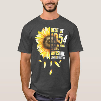 Best of 1954 Sonnenblumenjahr Geburtstag T-Shirt