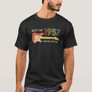 Best of 1957 Birthday Gitarre Liebhaber 65. Birthd T-Shirt
