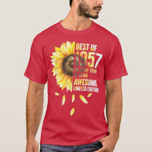 Best of 1957 Sonnenblumen Jahr der Geburt T-Shirt