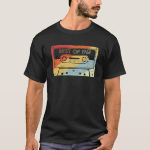 Best of 1961 60th Birthday Cassette Tape Vintag P T-Shirt