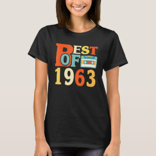 Best of 1963 58. Geburtstagskassettenband Vintag T-Shirt