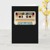 Best of 1969 Birthday Cassette Tape Karte (Gelbe Blume)