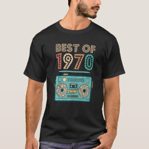 Best of 1970 52. Geburtstag Cassette Retro Vintag T-Shirt
