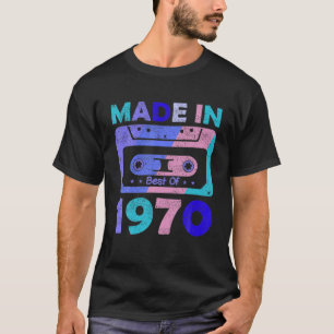 Best Of 1970 Vintage Mixtape Über 50 50 Jahre Alt T-Shirt
