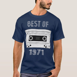 Best of 1971 50. Geburtstag Geschenke Kassette Ban T-Shirt