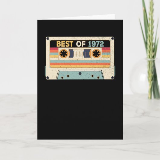 Best Of 1972 Birthday Cassette Tape Karte (Vorderseite)
