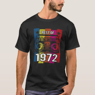 Best of 1972 Stereo Radio Cassette Player Geburtst T-Shirt