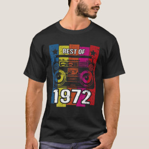 Best of 1972 Stereo Radio Cassette Player Geburtst T-Shirt