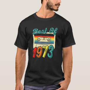Best Of 1973 49. Geburtstag Vintage-Cassettenband T-Shirt