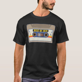 Best Of 1974 47. Geburtstag Kassettenband Vintage  T-Shirt