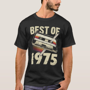 Best of 1975 Audio Cassette 50. Geburtstag 50 Jahr T-Shirt