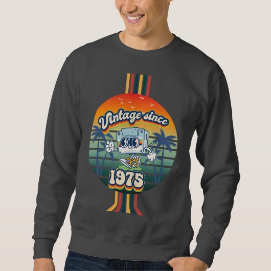 Best of 1975 Vintag Retro 50. Geburtstag Sweatshirt (Vorderseite)