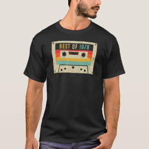 Best of 1978 Cassette Tape Retro Vintag 45. Birt T-Shirt
